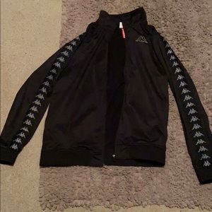 Black kappa zip up